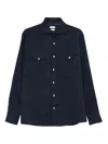 Brunello Cucinelli Breast-pocket Shirt In Blue