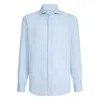 Brunello Cucinelli Spread-collar Shirt In Blue