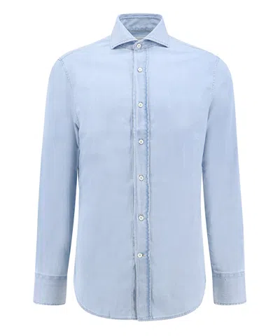 Brunello Cucinelli Shirt In Blue