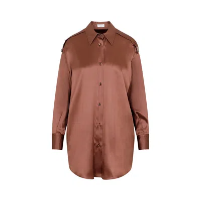 Brunello Cucinelli Shirt In Brown