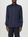 Brunello Cucinelli Blue Jersey Shirt In Blau