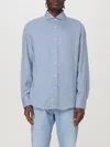 Brunello Cucinelli Superlight Cotton Denim Shirt In Blau