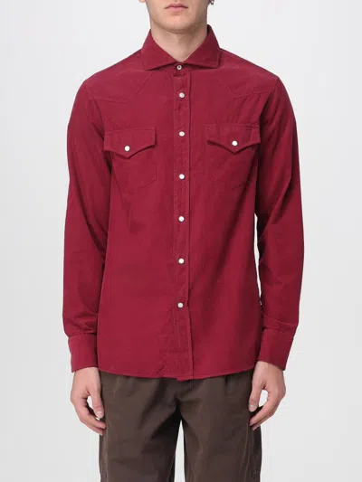 Brunello Cucinelli Shirt  Men Color Burgundy In Red