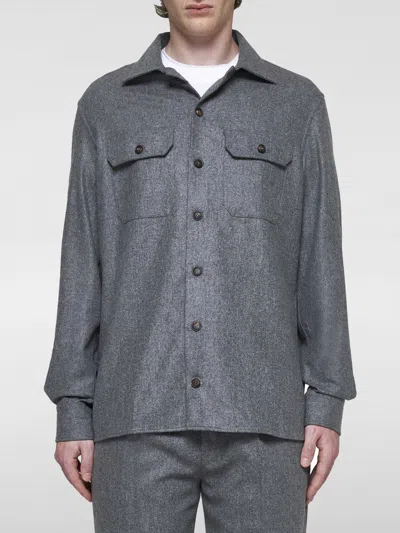 Brunello Cucinelli Hemd  Herren Farbe Grau In Grau