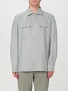 Brunello Cucinelli Virgin Wool Flannel Overshirt In Perle