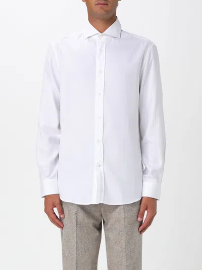BRUNELLO CUCINELLI SHIRT BRUNELLO CUCINELLI MEN COLOR WHITE,H36659001