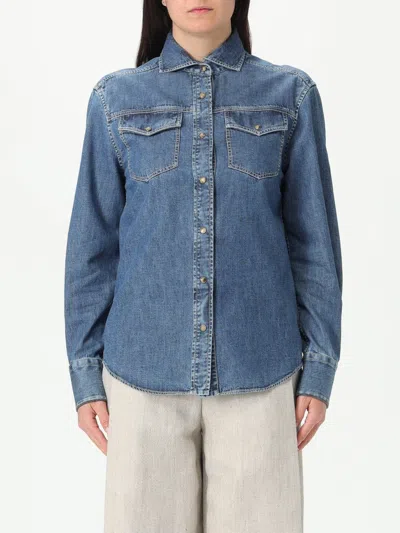 Brunello Cucinelli Top  Woman Color Blue