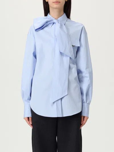 BRUNELLO CUCINELLI SHIRT BRUNELLO CUCINELLI WOMAN COLOR BLUE,H18611009