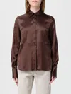 Brunello Cucinelli Shirt  Woman Color Brown In Brown