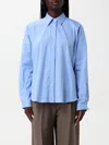 Brunello Cucinelli Shirt  Woman Color Gnawed Blue In Gnawed Blue