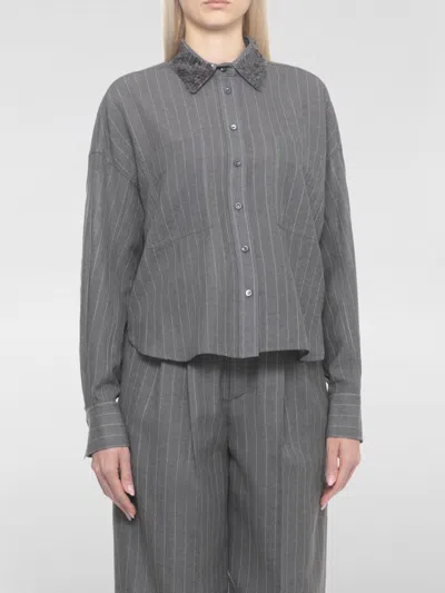 Brunello Cucinelli Shirt  Woman Color Grey In Gray