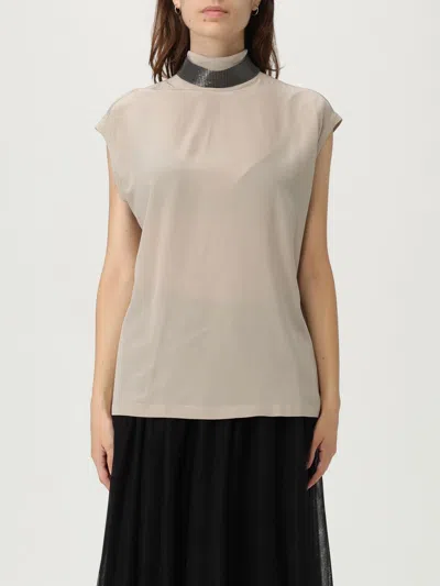 Brunello Cucinelli Shirt  Woman Color Silver In Neutral