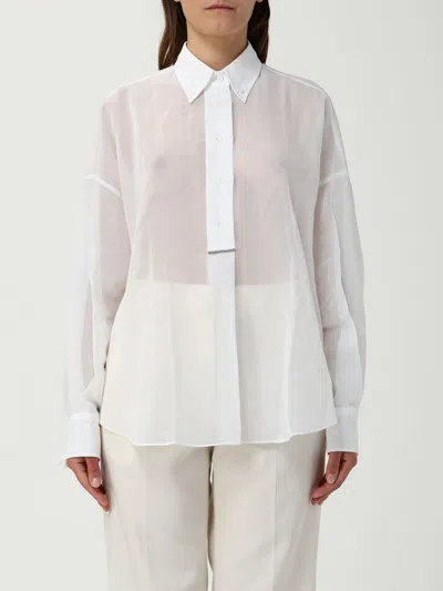 Brunello Cucinelli Camicia  Donna Colore Bianco In White