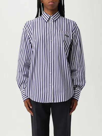 Brunello Cucinelli Shirt  Woman Color White In Blue
