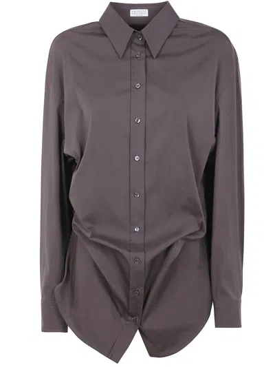 Brunello Cucinelli Shirt Clothing In Brown