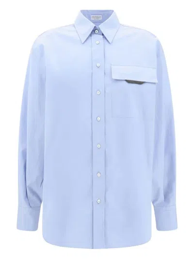 Brunello Cucinelli Shirt Clothing In Blue