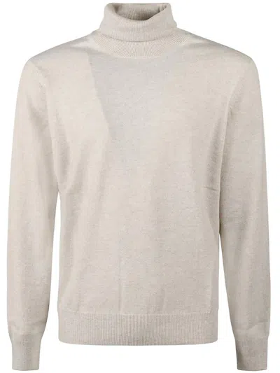 Brunello Cucinelli Rib Trim Plain Jumper In Multicolor