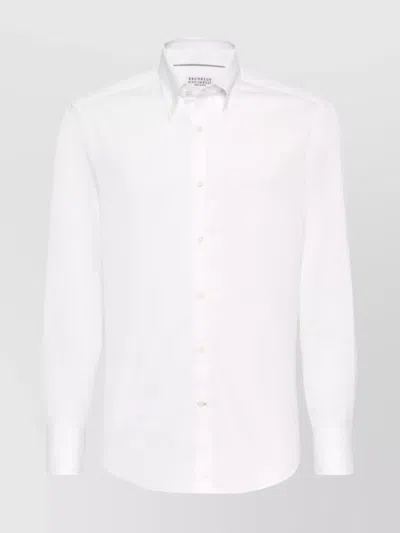 BRUNELLO CUCINELLI SHIRT COTTON CURVED HEM