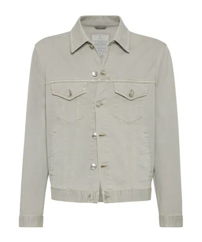 BRUNELLO CUCINELLI BRUNELLO CUCINELLI LONG SLEEVED DENIM JACKET