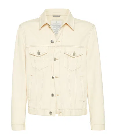 BRUNELLO CUCINELLI BRUNELLO CUCINELLI LONG SLEEVED DENIM JACKET