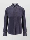 Brunello Cucinelli Cotton Grey Shirt In Blue
