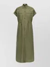 Brunello Cucinelli Shirt Dress With Short Sleeves And Pockets