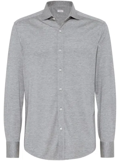 Brunello Cucinelli Shirt In Gray