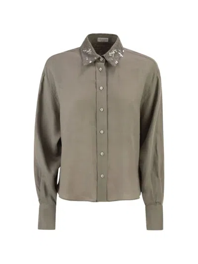 Brunello Cucinelli Shirt In Green