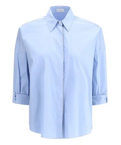 Brunello Cucinelli Shirt In Lightblue