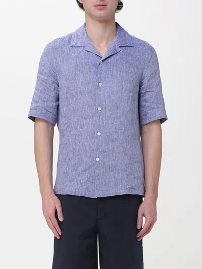 Brunello Cucinelli Shirt  Men Color Denim In Blue