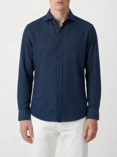 Brunello Cucinelli Shirt Men  In Blue