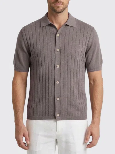 Brunello Cucinelli Shirt Men  In Gray