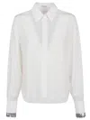 Brunello Cucinelli Sequin-embellished Silk Shirt In White