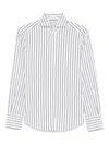 Brunello Cucinelli Gestreiftes Hemd In White