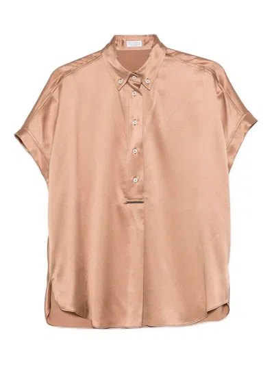 Brunello Cucinelli Women Shirt In Brown
