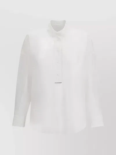 Brunello Cucinelli Shirt Sheer Jewel Detail