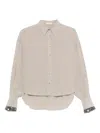 Brunello Cucinelli Shirt In Silver