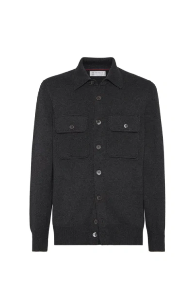 BRUNELLO CUCINELLI BRUNELLO CUCINELLI SHIRT-STYLE CARDIGAN