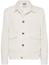 Brunello Cucinelli Shirt-style Jacket In Neutrals