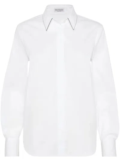 Brunello Cucinelli Shirt W Monili Trim At Collar