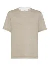 Brunello Cucinelli Slub Linen And Cotton-blend Jersey T-shirt In White