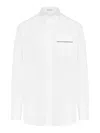 Brunello Cucinelli Button-front Poplin Shirt With Monili Pocket In White
