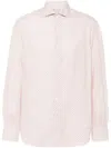 Brunello Cucinelli Graphic-print Cotton Shirt In White