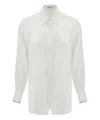 Brunello Cucinelli Poplin Monile Shirt In White