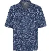 Brunello Cucinelli Paisley-print Cotton Shirt In Marine
