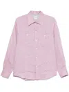 Brunello Cucinelli Shirt With Chest Pockets In Pink