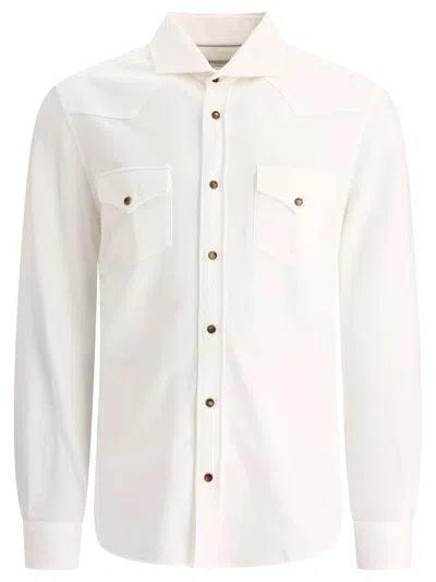 Brunello Cucinelli Shirt With Chest Pockets Shirts In White