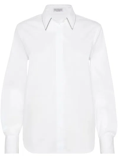 BRUNELLO CUCINELLI SHIRT WITH MONILI