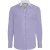 Brunello Cucinelli Shirt With White Collar In Multi