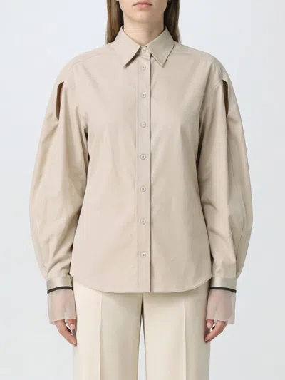 Brunello Cucinelli Shirt Woman Color Beige In Multi